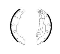 BOSCH 0 986 487 549 Brake Shoe Set