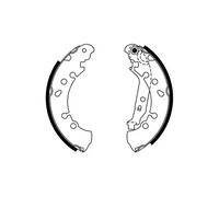 Bosch 0986487759 Brake Shoe Set (BS979)