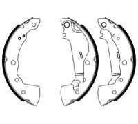 Brake shoes 0 986 487 963 BOSCH for NISSAN MICRA V