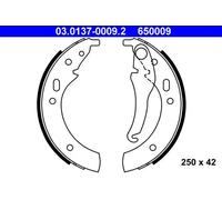 ATE 03.0137-0009.2 Brake Shoe Set for BMW