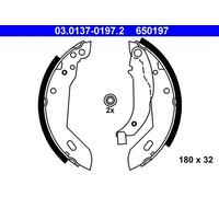 Brake shoes 03.0137-0197.2 ATE for CITROËN PEUGEOT