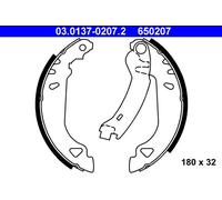 ATE 03.0137-0207.2 Brake Shoe Set Rear for Punto Tipo Tempra Dedra Y Delta