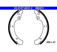Brake shoes 03.0137-0231.2 ATE for LADA SAMARA SAMARA Saloon PRIORA Estate 110