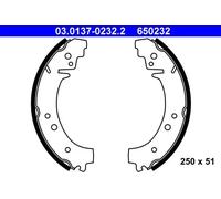 ATE 03.0137-0232.2 Brake Shoe Set