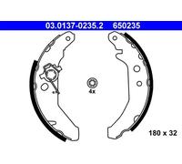 Brake shoes 03.0137-0235.2 ATE for FORD FIESTA Mk III