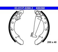 Brake shoes 03.0137-0268.2 ATE for SEAT AUDI VW SKODA