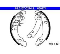 ATE 03.0137-0274.2 Brake Shoe Set