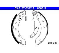 ATE 03.0137-0312.2 Brake Shoe Set