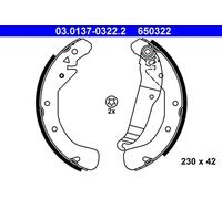 ATE 03.0137-0322.2 Brake Shoe Set
