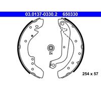 Brake shoes 03.0137-0330.2 ATE for RENAULT CITROËN PEUGEOT FIAT OPEL ALFA ROMEO