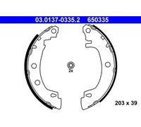 ATE 03.0137-0335.2 Brake Shoe Set