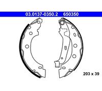 ATE Brake Shoe Set 03.0137-0350.2 - Rear for Renault & Nissan (Kangoo, Kubistar, Kangoo Rapid)