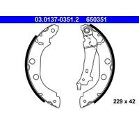 Brake shoes 03.0137-0351.2 ATE for RENAULT NISSAN