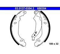 Brake shoes 03.0137-0354.2 ATE for PEUGEOT 206+ 206 Hatchback 206 Van 206 Saloon