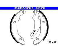Brake shoes 03.0137-0358.2 ATE for DACIA RENAULT