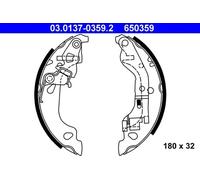ATE 03.0137-0359.2 Brake Shoe Set