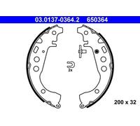 ATE 03.0137-0364.2 Brake Shoe Set
