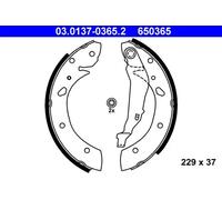 ATE 03.0137-0365.2 Brake Shoe Set