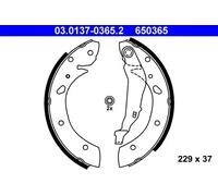 ATE 03.0137-0365.2 Brake Shoe Set Rear for