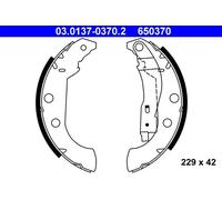 Brake shoes 03.0137-0370.2 ATE for PEUGEOT CITROËN