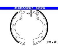 Brake shoes 03.0137-0398.2 ATE for TOYOTA DAIHATSU