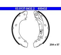 Brake shoes 03.0137-0432.2 ATE for PEUGEOT FIAT CITROËN PIAGGIO
