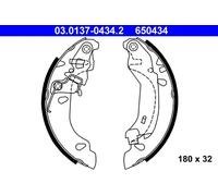 ATE Brake Shoe Set 03.0137-0434.2 Rear - for Fiat Panda Classic 1.2L 4-cyl