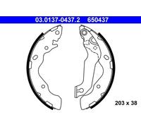 ATE 03.0137-0437.2 Brake Shoe Set
