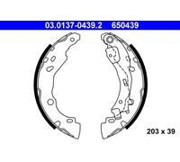 ATE 03.0137-0439.2 Brake Shoe Set
