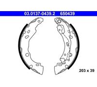ATE 03.0137-0439.2 Brake Shoe Set