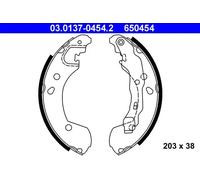 Brake shoes 03.0137-0454.2 ATE for RENAULT NISSAN