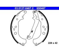 ATE 03.0137-0467.2 Brake Shoe Set