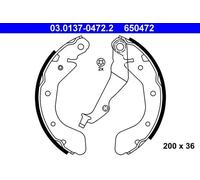 ATE 03.0137-0472.2 Brake Shoe Set