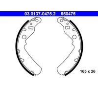 Brake shoes 03.0137-0475.2 ATE for DAIHATSU CHARADE VI CUORE VII