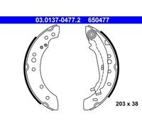ATE 03.0137-0477.2 Brake Shoe Set