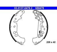 ATE 03.0137-0478.2 Brake Shoe Set