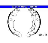 ATE 03.0137-0491.2 Brake Shoe Set