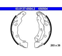 Fits ATE 03.0137-0504.2 Brake Shoe Set UK Stock