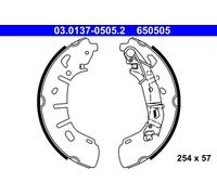ATE 03.0137-0505.2 Brake Shoe Set Rear for Doblo Combo