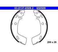ATE Brake Shoes 03.0137-0509.2 200 26 without lever SUZUKI: SWIFT 4