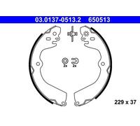 ATE Brake Shoe Set 03.0137-0513.2 Rear for Nissan NV200 / Evalia K9K608/628 1.5L