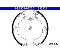 BRAKE SHOE SET 03.0137-0525.2 FOR MITSUBISHI CITROEN