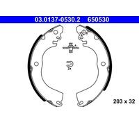ATE 03.0137-0530.2 Brake Shoe Set