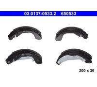 ATE 03.0137-0533.2 Brake Shoe Set
