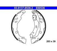 ATE 03.0137-0536.2 Brake Shoe Set