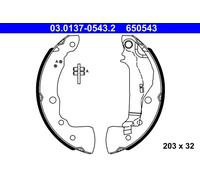 ATE 03.0137-0543.2 Brake Shoe Set