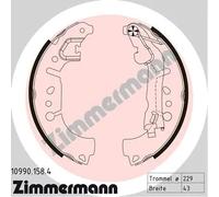 Brake shoes 10990.158.4 ZIMMERMANN for FIAT 500L TIPO Saloon TIPO Hatchback