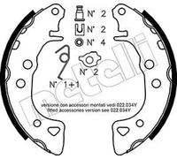 Brake shoes 53-0021K METELLI for CITROËN PEUGEOT MEGA