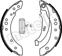 Brake shoes 53-0513 METELLI for RENAULT TWINGO II CLIO III CLIO Mk II