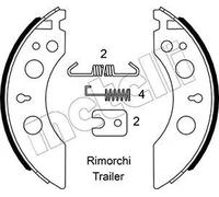 Brake shoes 53-0592 METELLI